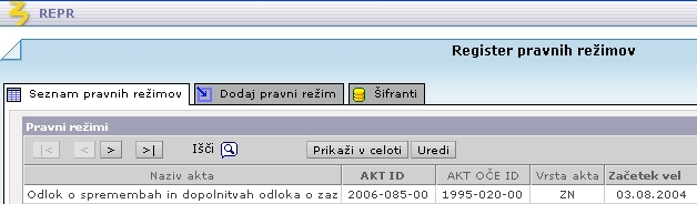 Administratorjev pogled na RePR
